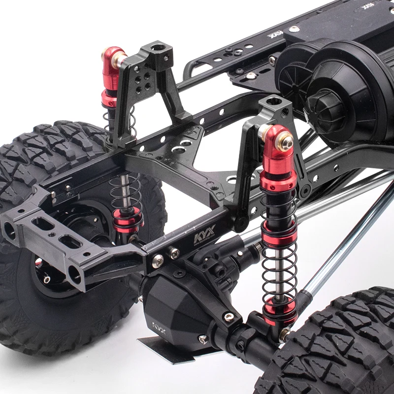 Soporte de amortiguador trasero de aleaci&oacute;n de aluminio CNC, torre de choque Axial Scx10 II 90046, soporte a prueba de golpes para actualizaci&oacute;n de coches RC 1/10-3