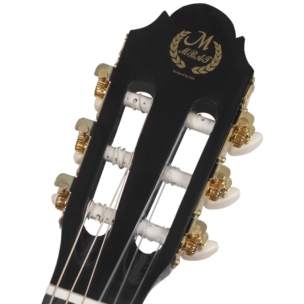 Классическая гитара 39 дюймов 6 струн панель из апельсиновой ели музыкальный