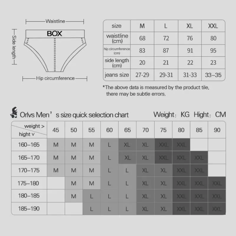 

ORLVS New Men's Briefs New High-fork Modal Male Panties Briefs Comfortable Sexy Underwear Shorts Underpants for man