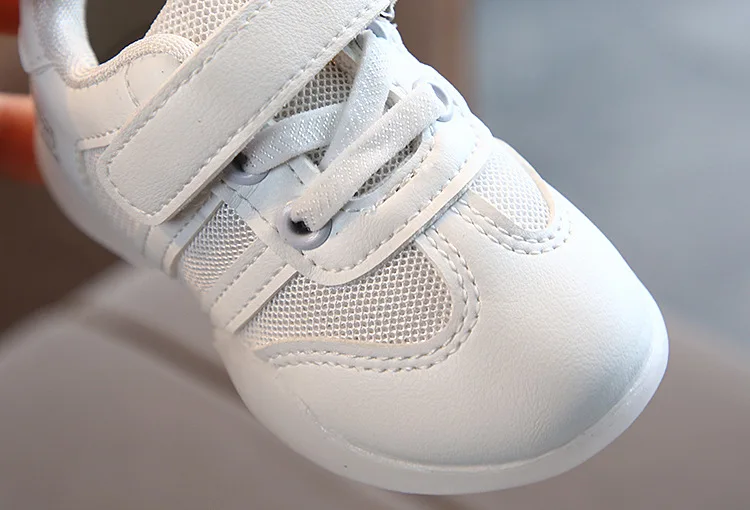 

Baby Girl Toddler Shoes 2021 Spring Kids Sneakers Solid Color Child Boy Sport Shoe Mesh Breathable Walking Shoes Non-Slip Light