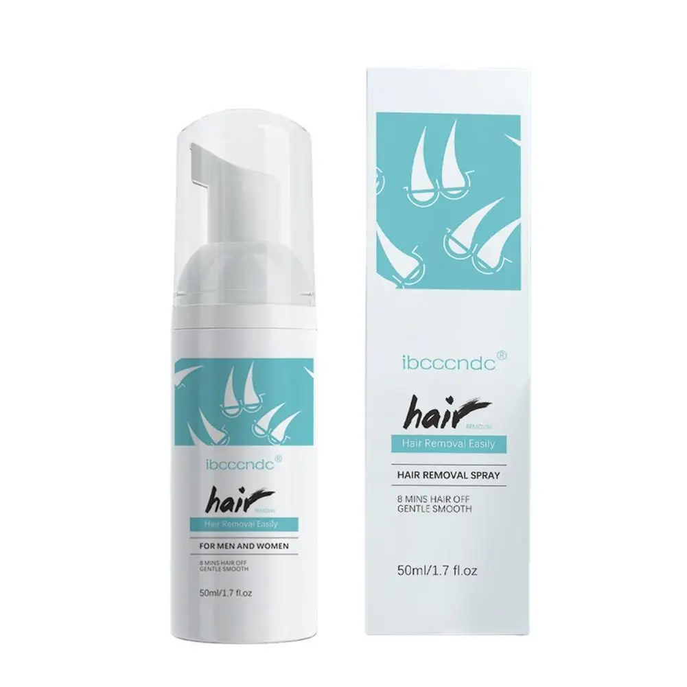

50ml Gentle Body Hair Removal Cream Spray Non-Irritating Foam Mousse Remove Body Hair Slow Down Hair Growth