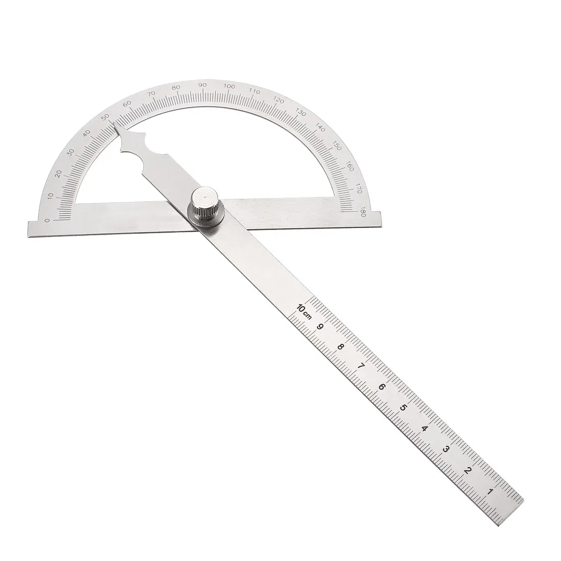 

uxcell Protractor Angle Finder 0-180° Round Head with 100mm Arm Measuring Ruler Tools for Woodworking Drawing