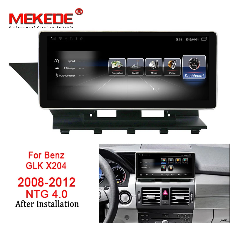 2008-2012 NTG 4.0 MEKEDE автомобильный мультимедийный плеер 10,25 ''Android 7,1 Автомобильный DVD Радио аудио gps плеер для Benz GLK класс X204 2008- 3+ 32G - Цвет: 2008-2012 NTG 4.0