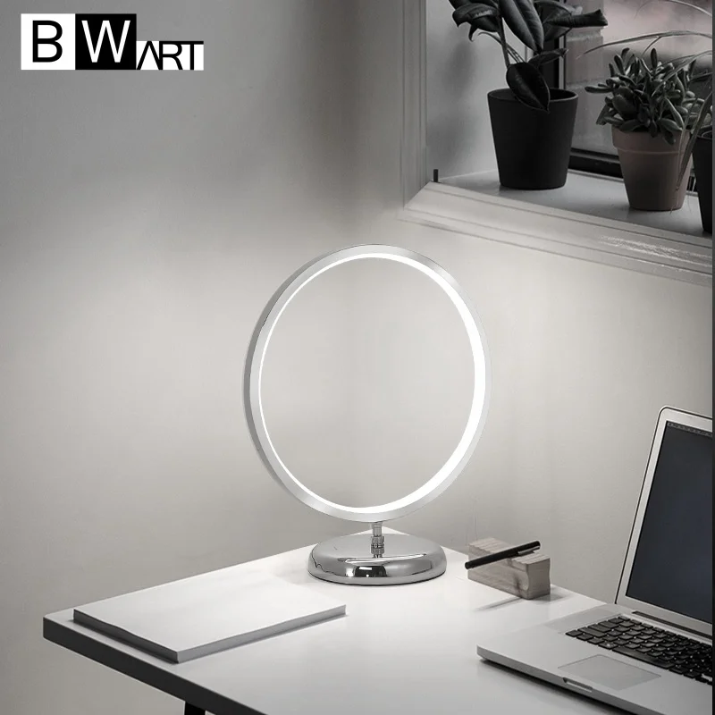 Современная настольная алюминиевая светодиодсветодиодный лампа для спальни