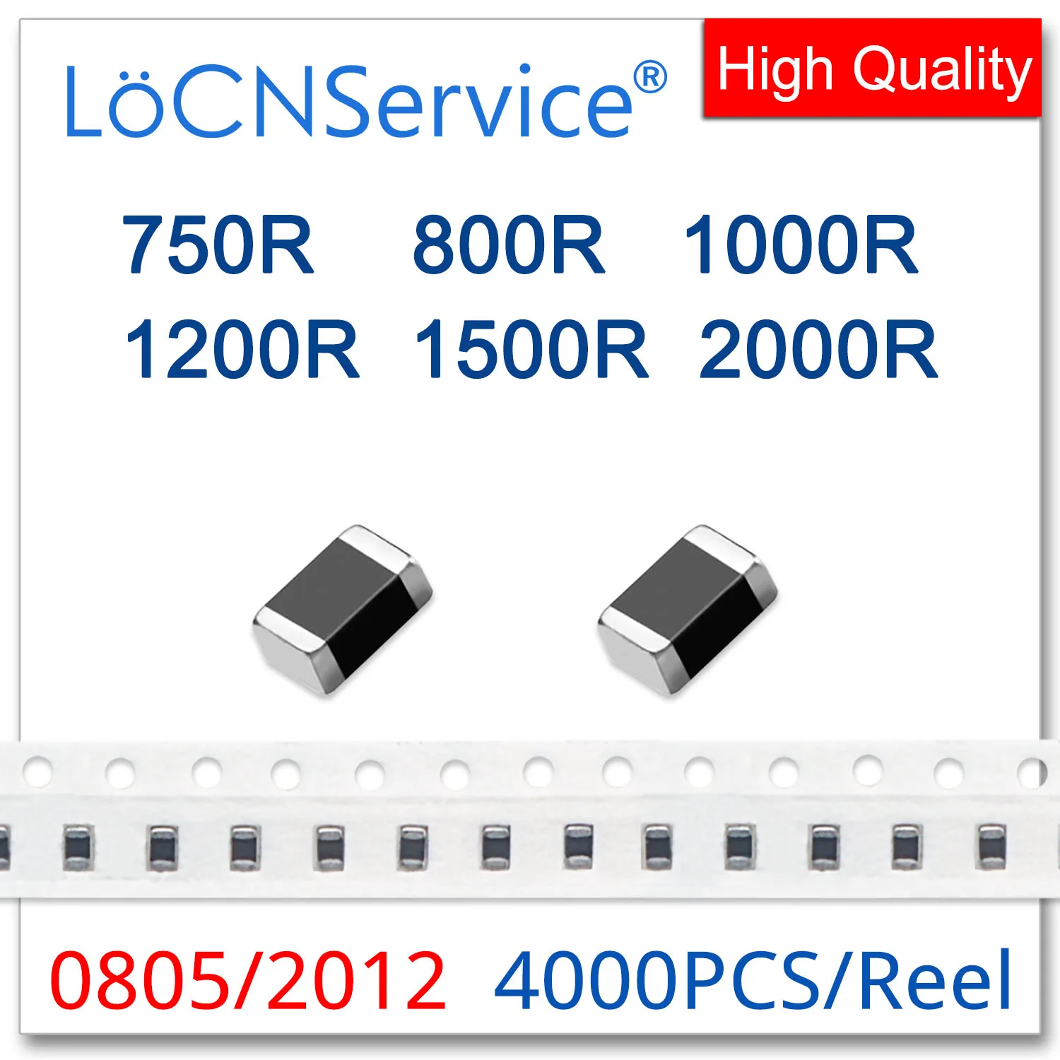 

LoCNService 0805/2012 100MHZ 4000PCS Multilayer Chip Ferrite Beads 750R 800R 1000R 1200R 1500R 2000R 25% High quality