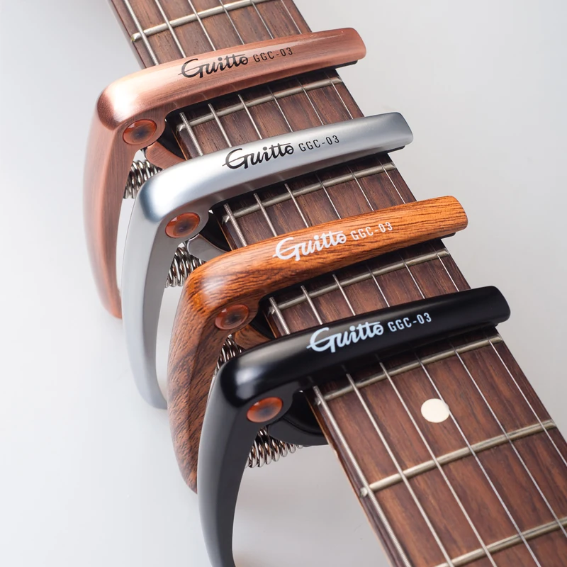 Студийный каподастр для гитары аксессуары акустической с деревянным узором |