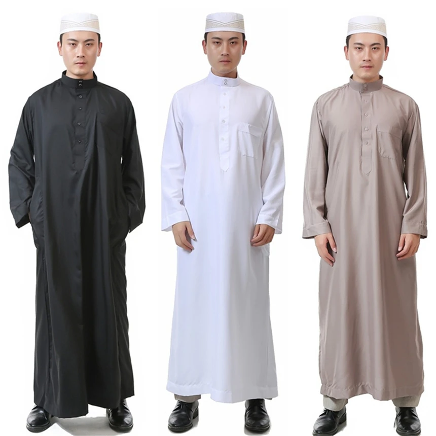 

6 видов цветов для мужчин Арабский исламский одежда Саудовская Аравия Пакистана Дубай Абая мусульманское платье мусульманский традиционно...