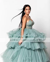 new lace quinceanera dress sling multi level trailing sleeveless sweetheart long formal ball gowns prom dresses vestidos de 15 a