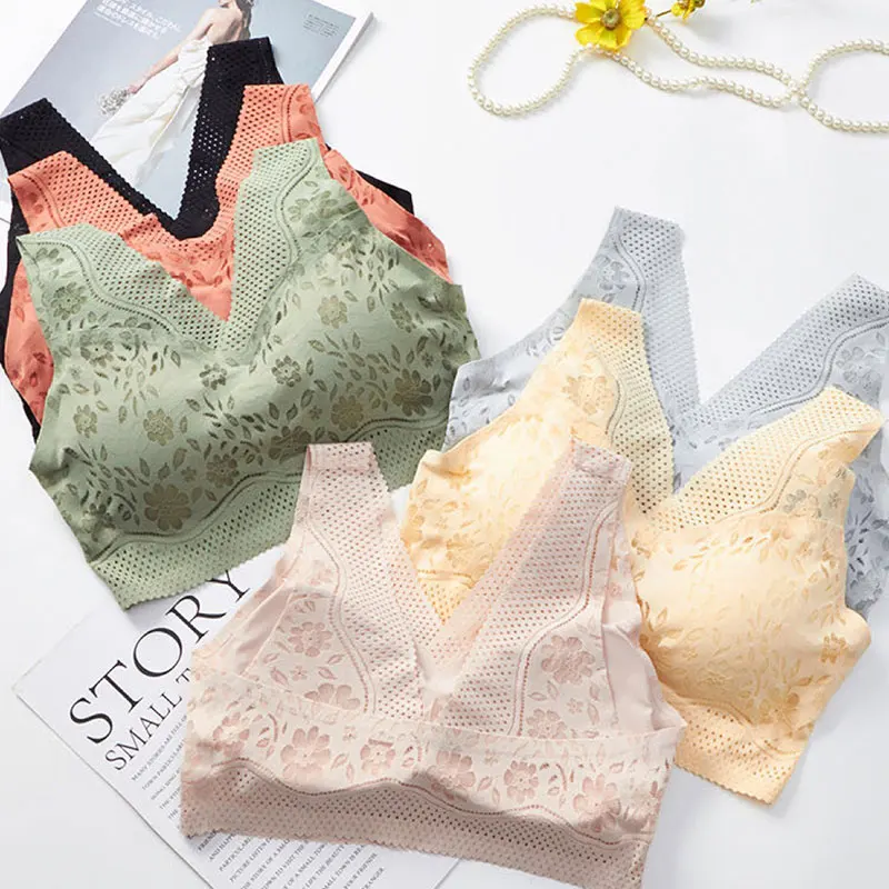 

High Quality Spaghetti Strap Tank Camisole Top Crop Tank Top for Sports Yoga Sleeping Lace Bra DOG88