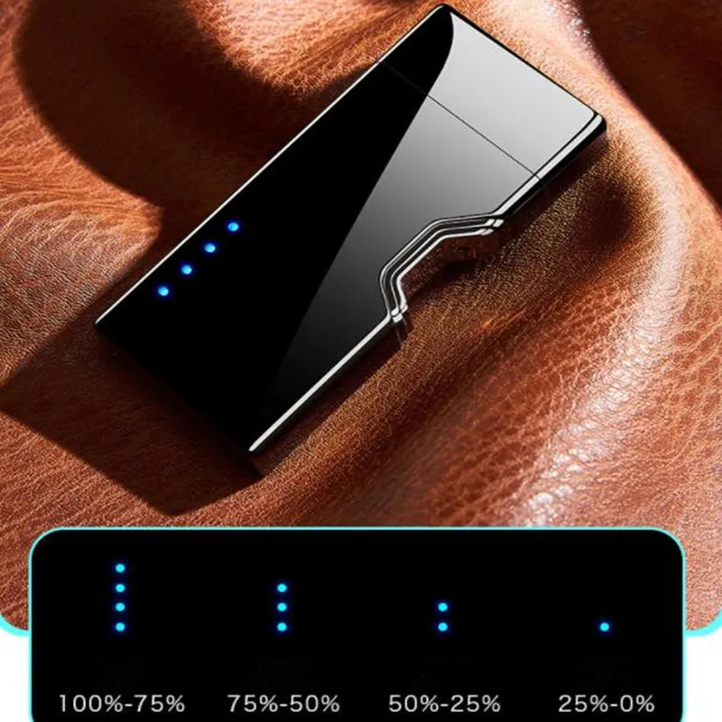 

New Creative Infrared sensor switch USB charging Rotating arc Cigarette lighter Plasma lighter Windproof Electronic lighters