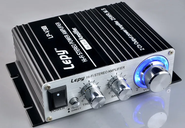 

20 шт./лот LEPY Mini V3S 12 в Hi-Fi стерео усилитель MP3 iPod автомобильный Автомобильный усилитель