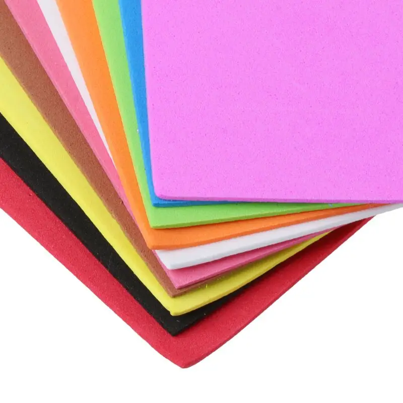 

10Pcs 20x30cm Sponge Foam Paper 2mm Thickness Polyester Felt Fabric Sewing Sheet DIY Cloth Decor For Home Creative 34YF