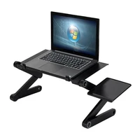 adjustable laptop desk stand portable aluminum ergonomic lapdesk portable tv bed sofa pc notebook table desk stand