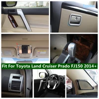 door handle steering wheel gear shift knob ac storage box cover trim abs for toyota land cruiser prado fj150 2014 2020