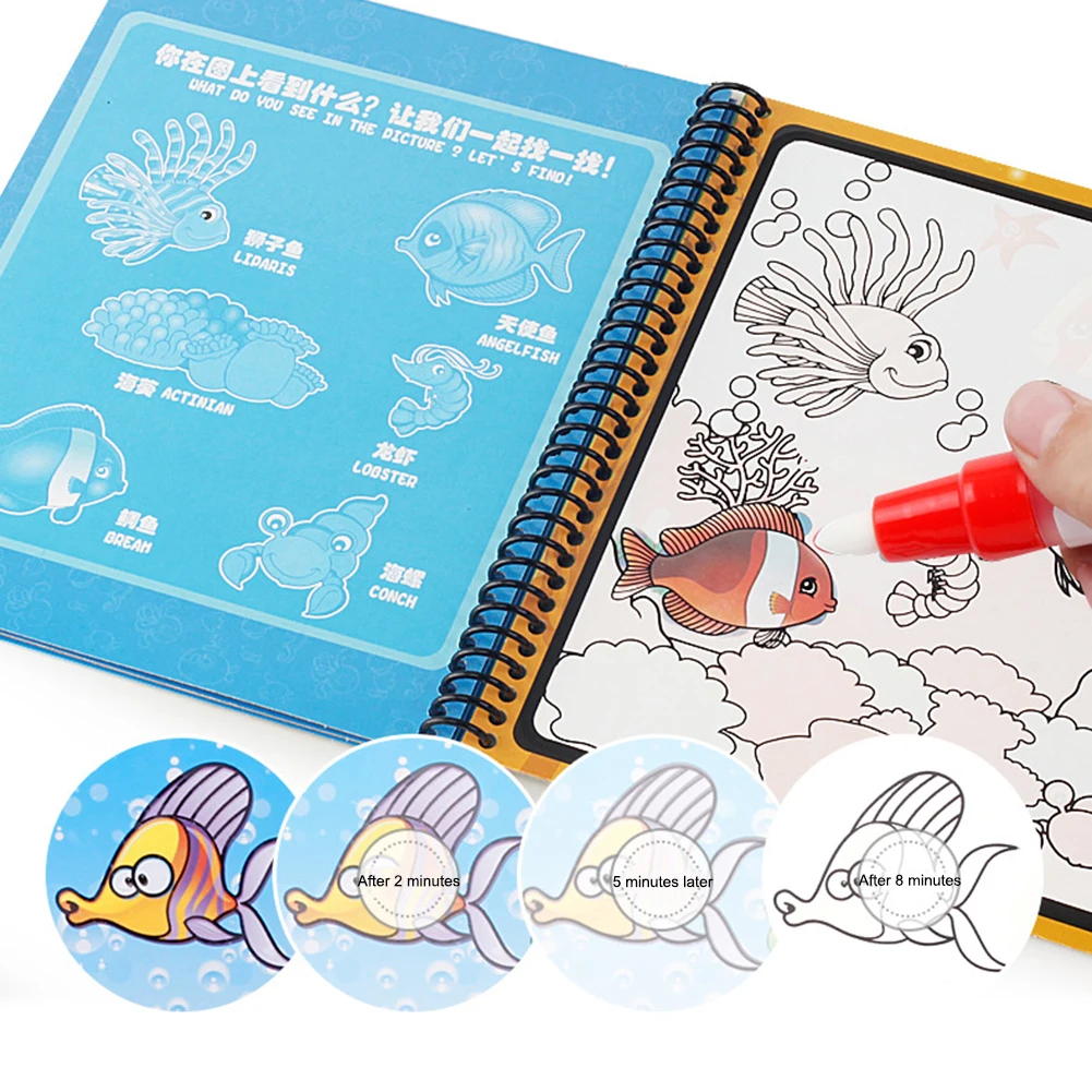 Детские игрушки для рисования альбом граффити детские книги на воде обучающая