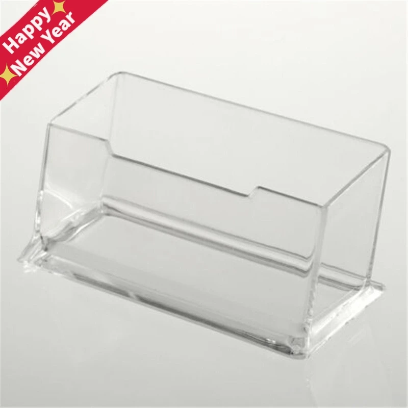 

Clear Desk Shelf Box storage Display Stand Acrylic Plastic transparent Desktop Business Card Holder