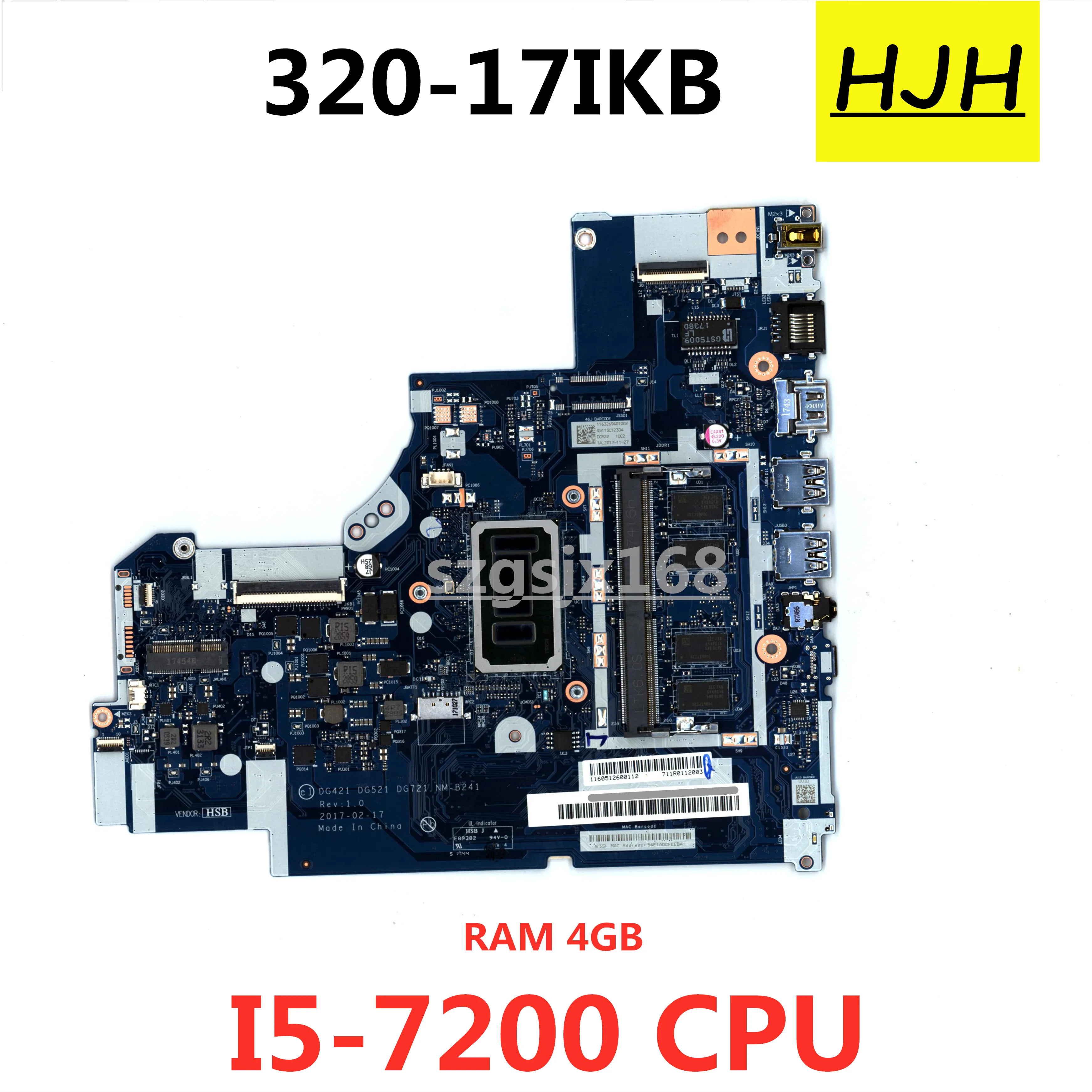 

Материнская плата DG421 DG521 DG721 для ноутбука Lenovo 320-15ISK 320-15IKB 320-17IKB