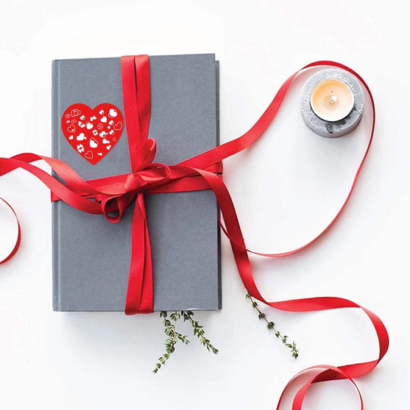 

Roll Valentine's Day Heart-shaped Love Sticker Gift Decoration Sticker