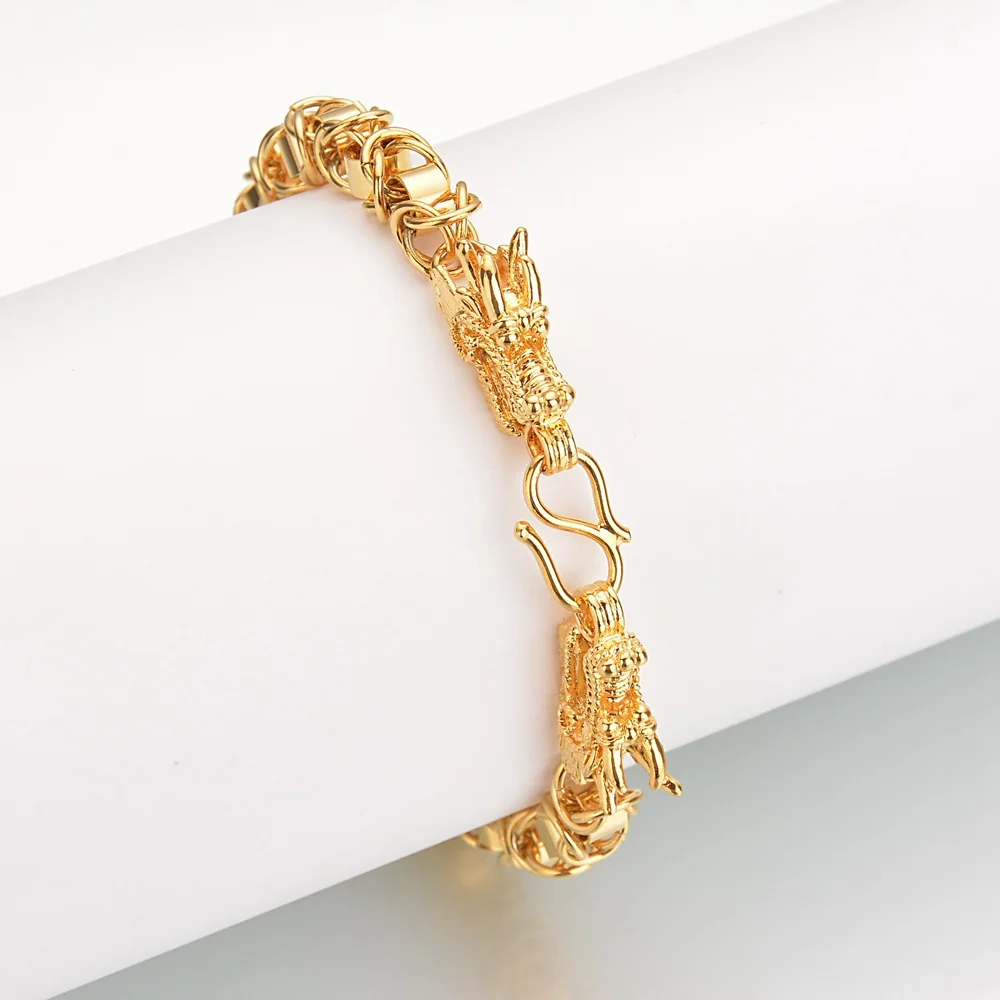 Мужской браслет из нержавеющей стали мужской оптовая продажа с головой дракона