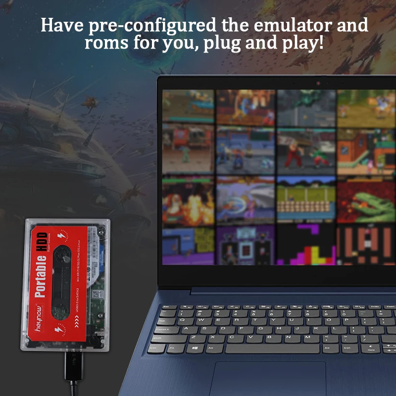 HEYNOW 2 ТБ HDD портативный внешний жесткий диск для игр Disk71000 + игры 5 дюйма SATA3.0