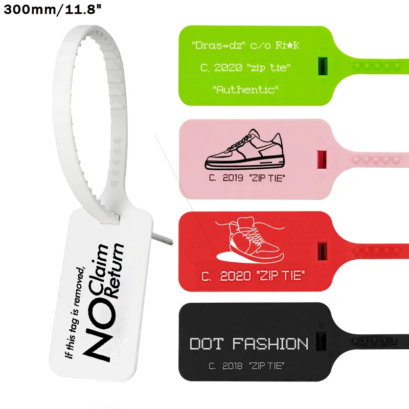 200 шт. кроссовки на заказ бирка стяжки Off этикетки белый беговые nikeeinglys обувной