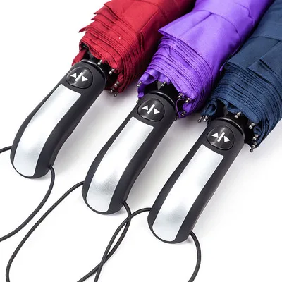 Strong Wind Resistant Folding Automatic Full Umbrella For Men Rain Women Parasol Big 8K Business Gift Portable Umbrellas | Дом и сад