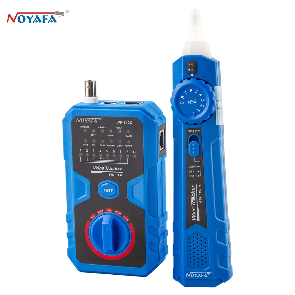 

NOYAFA Network Cable Tester NF-813C For Ethernet LAN Cable Landline Testing Tool Circuit Detector Wire Tracker
