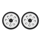 2 пары в упаковке 5 дюймов 8 отверстий Сменные шлифовальные подушечки крюк и петля OPlates для DeWalt, Makita, кабельных, BLACKDECKER инструменты