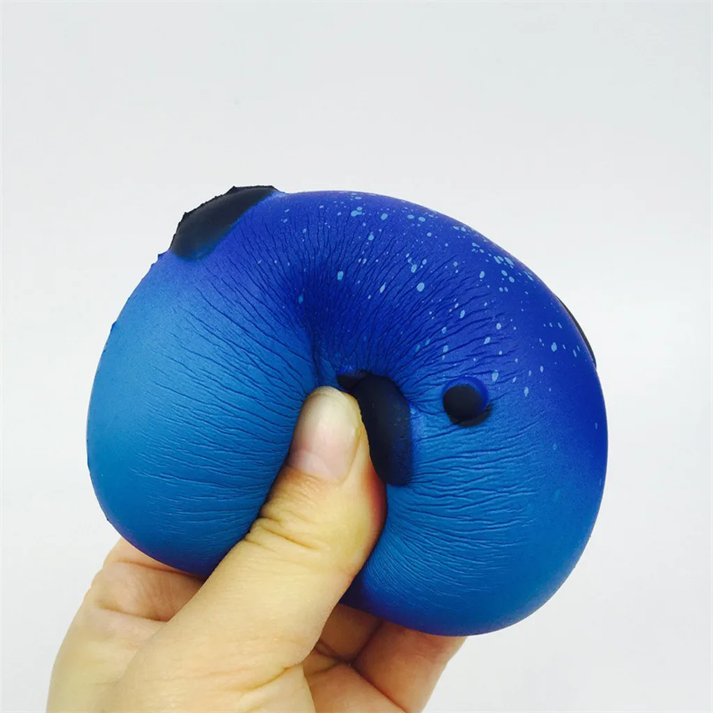 

Cute Exquisite Blue Fun Galaxy Pig Cream Scented Squishy Slow Rising Squeeze Kid Toy Noveltygadgets Anti Stress Phone Charm QW