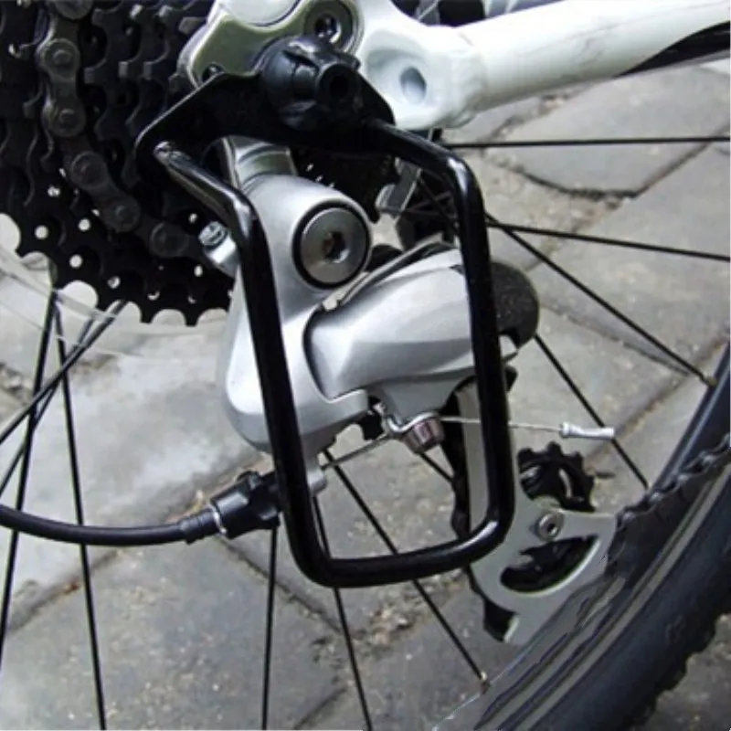 

1Pcs Adjustable Steel Black Bicycle Mountain Bike Rear Gear Derailleur Chain Stay Guard Protector Outdoor Cycling Accessories