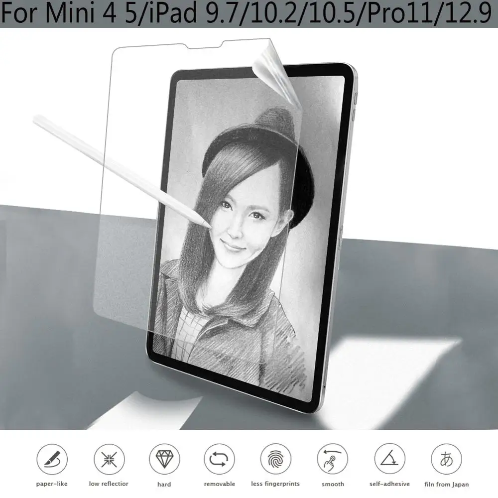 

Paper Like Screen For iPad Pro 11 Film Fad Matte Anti Glare Painting For Apple iPad 9.7 inch For mini 7.9 film 12.9 film 10.2
