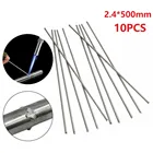 10 шт. 2,4 мм 50 см сварочный стержень низкотемпературная алюминиевая сварочная проволока WE53 легкоплавкий 40-70 сварочный стержень