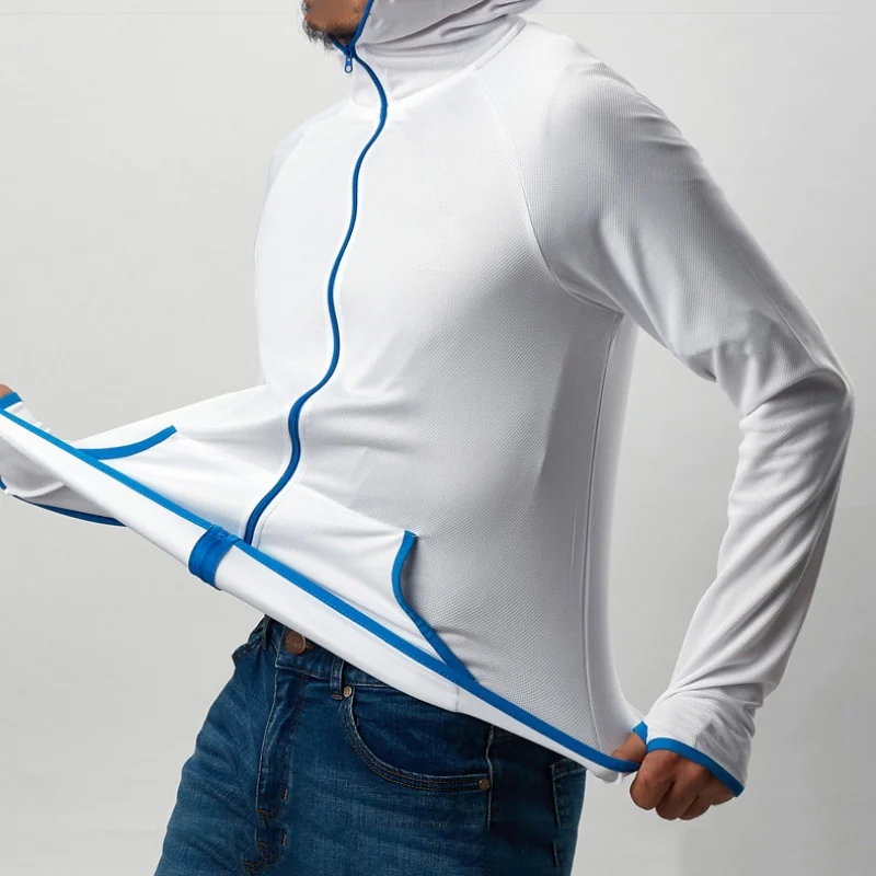 Унисекс гидрофобная ледяная шелковая рыболовная одежда пальто