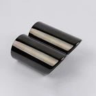 2 шт. хромированный выхлопной глушитель из нержавеющей стали для VW Volkswagen PASSAT наконечники для труб Audi A1 A3 A4 TT