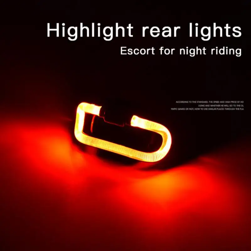 

2021 New Creative Waterproof Outdoor endless runway cycling Taillight 200 meters Safety warning light Cycling parts