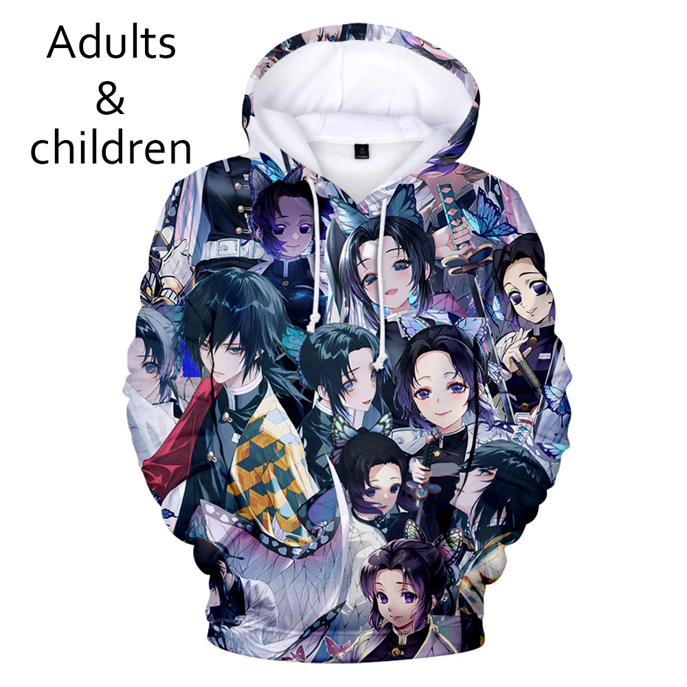 

Popular classic youth men's women's spring sweatshirts 3D Kimetsu no Yaiba Hoodie Fashion Kids 3D Hoodie Demon Slayer Pullover