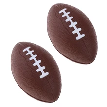 2X Soft Childrem Recreational Footballs, Foam Lining American Football, Kids Youth Junior Game Party Playing Balls