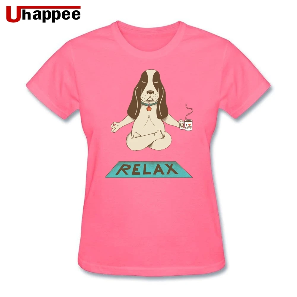 Расслабляющая Любовь Собака женская футболка Повседневная с коротким рукавом и