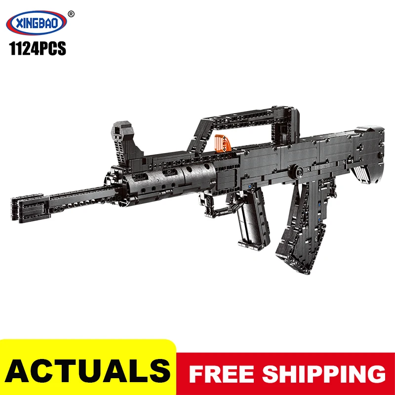 

Gun Weapon Models Building Blocks 1124pcs military soldiers set pistol air softgun Moc Bricks Educational Toys for Boys
