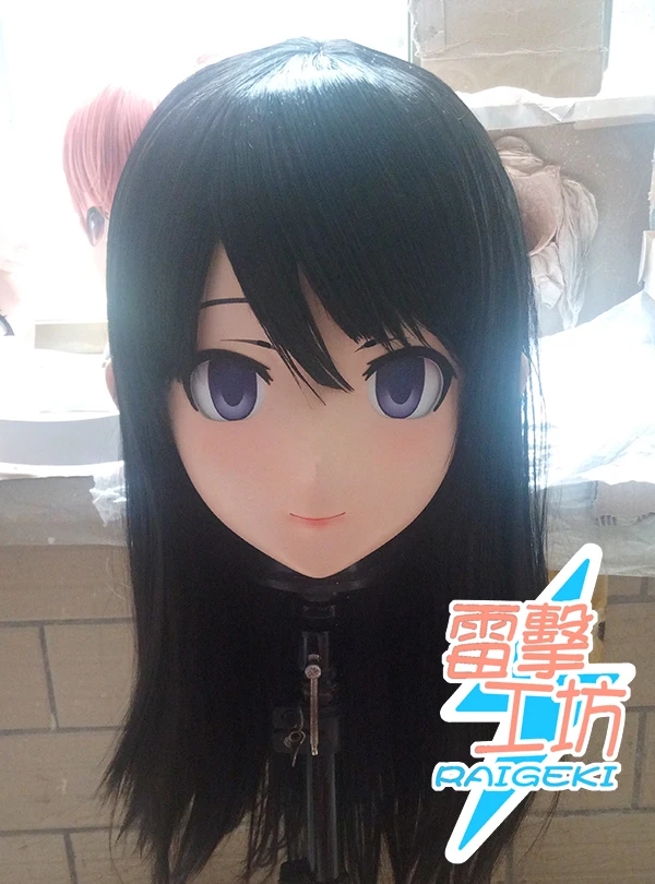 (RG9187)Customize Full Head Female/Girl Resin Japanese Animegao Cartoon Character Crossdress Cosplay Kigurumi Doll Mask | Тематическая