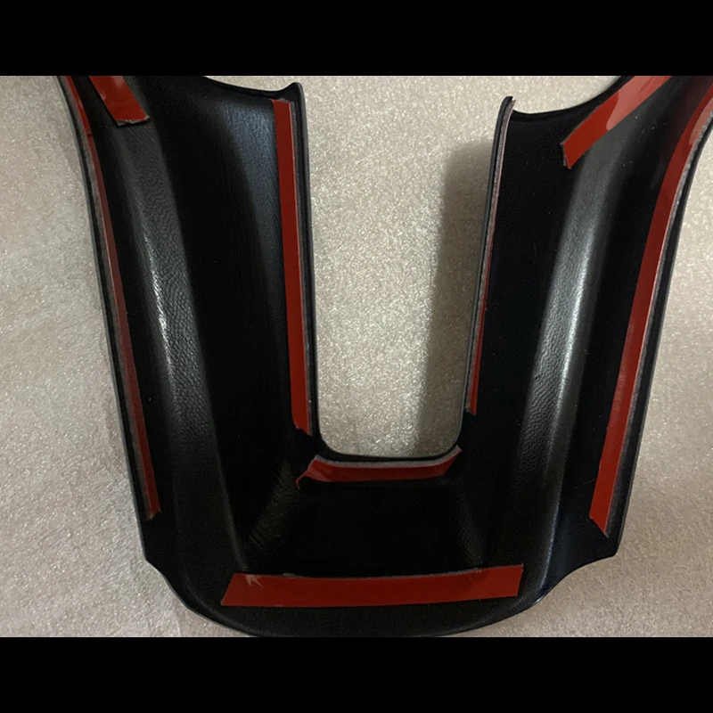 

For Porsche Macan 2014-2020 1PC Carbon Fiber ABS Car Interior Steering Wheel Cover Trim Moldings Car Styling