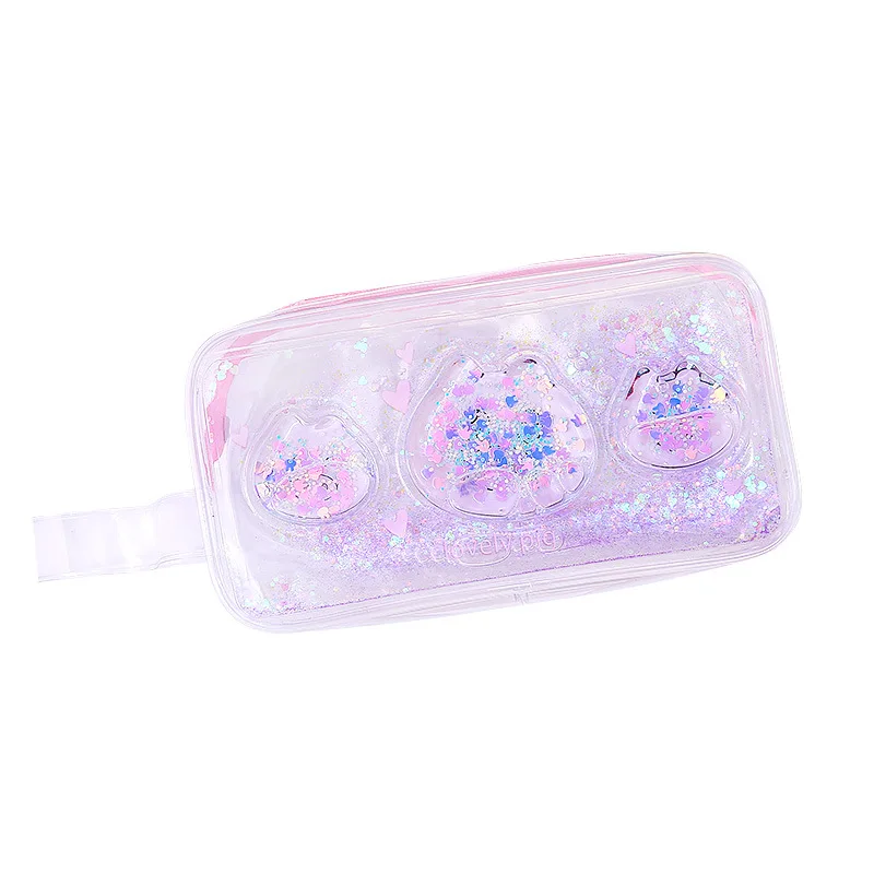 Loveот 1 шт./партия симпатичный футляр для карандашей прозрачный зыбучий песок