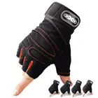 Перчатки с открытыми пальцами 1 пара, Нескользящие дышащие митенки для занятий спортом, фитнесом, тяжелой атлетикой и поддержкой запястья