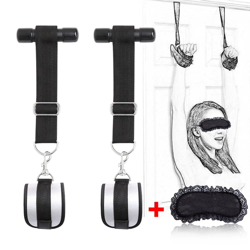 БДСМ секс бандаж игры для взрослых пар наручники и маска глаз замок верности