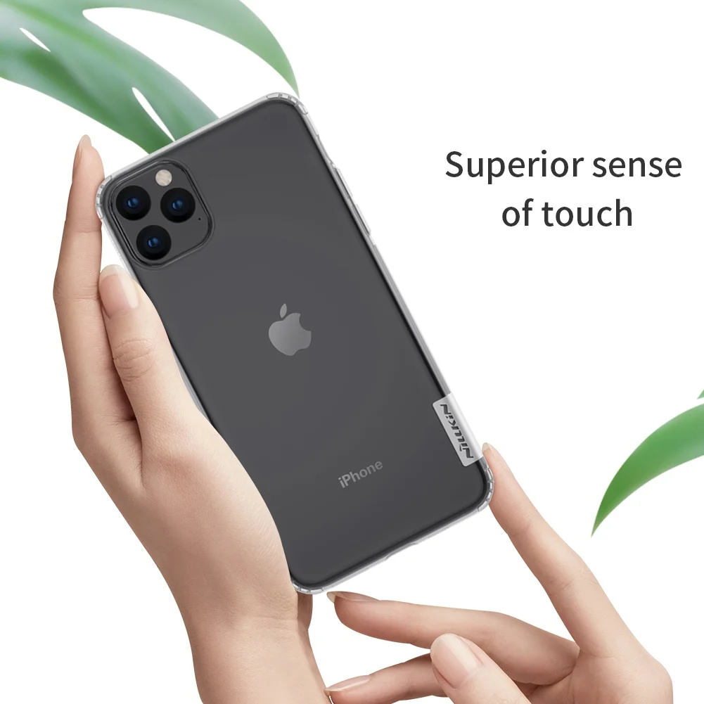 Для iPhone 11 Pro Max чехол NILLKIN кожа Мягкий силикон природа прозрачный для iPhone 11 5,8 '6," 6,5" Pretctive чехол