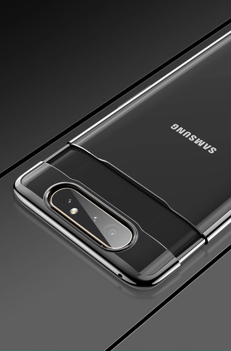 Для samsung A80 прозрачный чехол 3-в-1 защитный бронированный жесткий чехол-накладка для samsung Galaxy A80 прозрачные чехлы для телефона с покрытием
