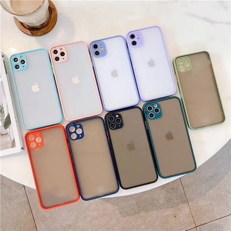 Защитный ударопрочный чехол LOVECOM для iPhone 13 12 11 Pro Max XR X XS 7 8 6 Plus прозрачный мягкий