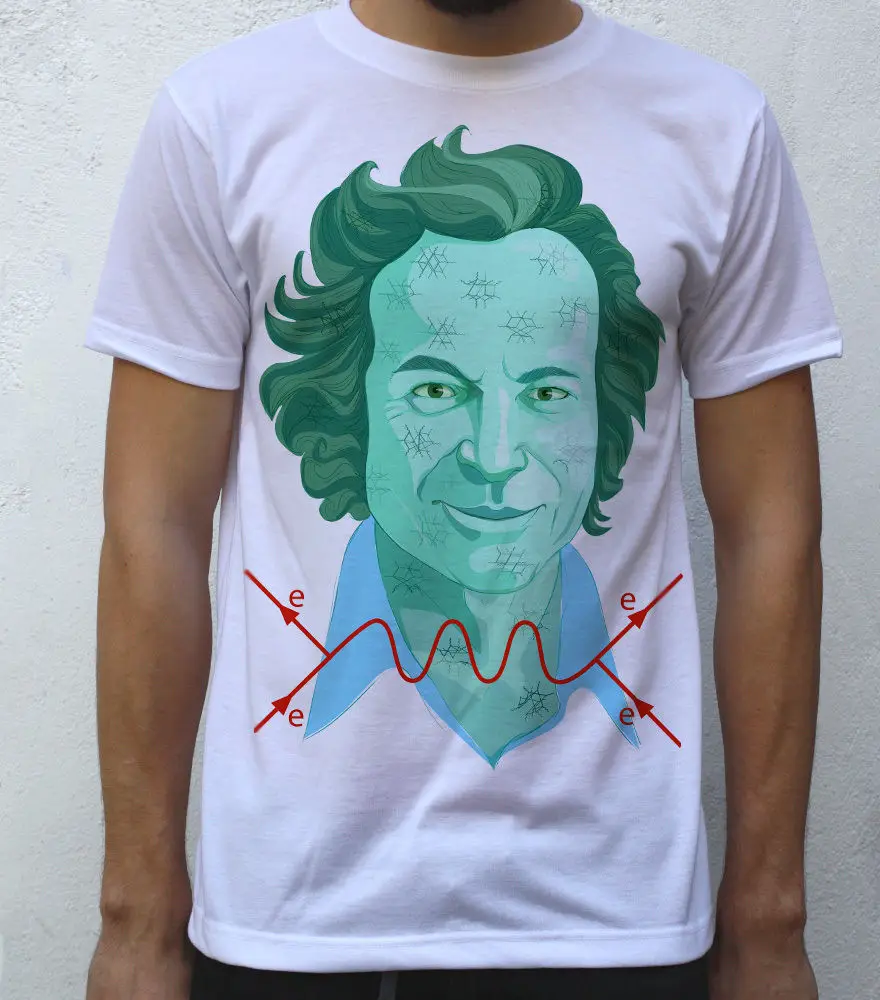 Футболка с изображением Рихарда Feynman |