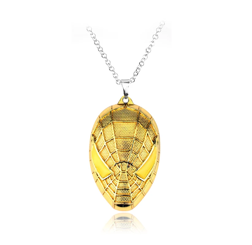 N481-gold DC Shazam, ожерелье с подвеской в виде Супергероя человека-паука, модные украшения в стиле панк для мальчиков, вечерние украшения для детей - Окраска металла: N481-gold