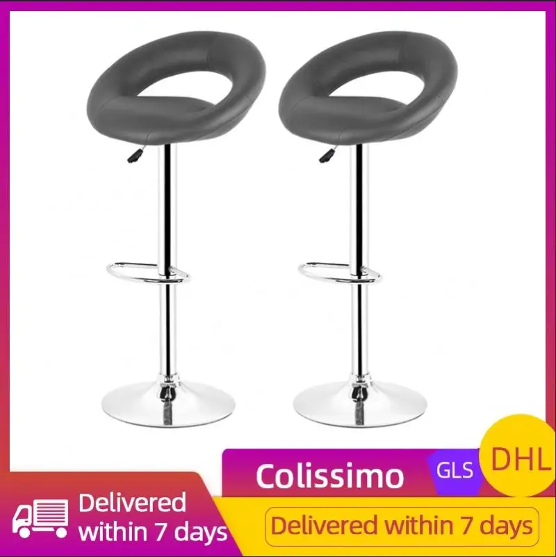 

2Pcs/set Bar Chair Salon Lift Chair Modern Minimalist Home Rotating Bar Chair High Stool Front Desk Cash Register Chair HWC